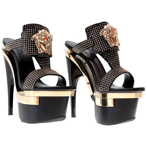 women versace sandals|versace palazzo high heels.